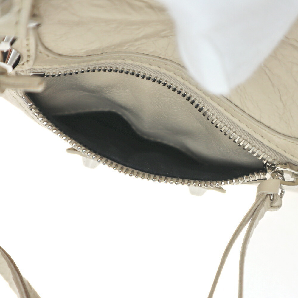 BALENCIAGA City Lambskin Leather Beige Handbag Shoulder Bag - Picture 11 of 11